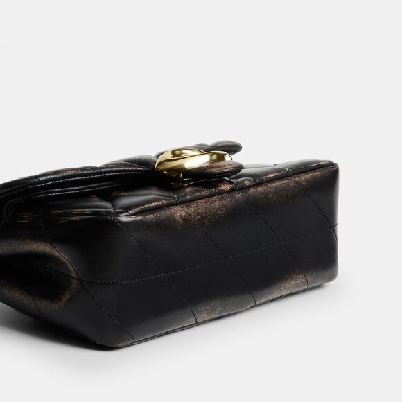 Coach Tabby Shoulder Bag 20 In Loved Leather With Quilting - Picture 2 of 12